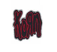 ARPatches Toppa ricamata termoadesiva con fascia metallica, colore rosso