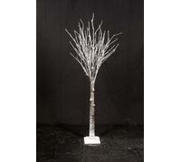 ARPIMEX Albero di Natale Innevato H 160 Cm 64 Led Bianco