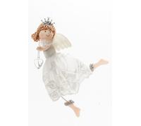 ARPIMEX Angioletto Natale Stoffa 16 Cm Bianco