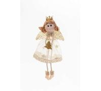 ARPIMEX Angioletto Natale Stoffa 18 Cm Bianco