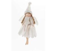 ARPIMEX Angioletto Natale Stoffa 19 Cm Bianco