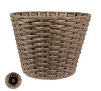 ARPIMEX Base Albero di Natale Poly Rattan D 38 Cm / 28 Cm Tortora