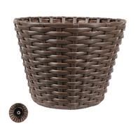 ARPIMEX Base Albero di Natale Poly Rattan D 38 Cm / 28 Cm Wengé Cioccolato.