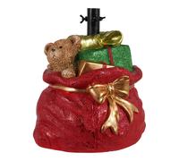 ARPIMEX Base Albero di Natale Sacco Regali 38 x 32,5 x 41 Cm Gesso Rosso Oro
