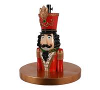 ARPIMEX Base Albero di Natale Schiaccianoci 60 x 60 x 66 Cm Resina Rosso