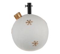 ARPIMEX Base Albero di Natale Sfera 41 x 41 x 47 Cm Gesso Bianco