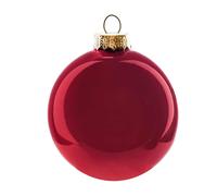 ARPIMEX Box 16 Sfere Natale Vetro D 80 Mm Burgundy