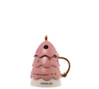 ARPIMEX Contenitore Natale Alberello 10 x 10 x 16 Cm Rosa