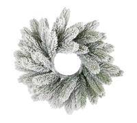 ARPIMEX Corona Pino di Natale Innevata D 30 Cm Bianco Pe