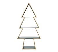 ARPIMEX Display Albero di Natale 90 x 38 x 104 Cm Metallo Grigio Oro