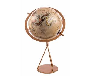 ARPIMEX Mappamondo D 20 Cm H 39 Cm Marrone