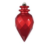 ARPIMEX Ornamento di Natale Diamante Appuntito 11,5 x 25 Cm Plastica Rosso
