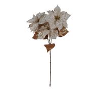 ARPIMEX Poinsettia Natalizia 3 Rami H 84 Cm Bianco