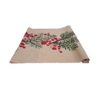 ARPIMEX Rotolo Stampato Bacche Natalizie H 48 Cm L 3,5 Ml Rosso Verde