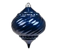 ARPIMEX Sfera Goccia Rigata di Natale D 150 Mm Plastica Blu Scuro