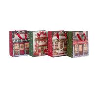 ARPIMEX Shopper di Natale Ass. 18 x 23 x 10 Cm Stampa Atelier Multicolor 1 Pz