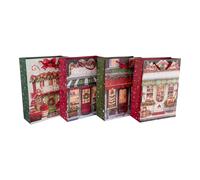 ARPIMEX Shopper di Natale Ass. 31 x 41 x 12 Cm Stampa Atelier Multicolor 1 Pz