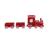 ARPIMEX Trenino Decoro Natalizio 201 x 34,5 x 71 Cm Metallo Rosso