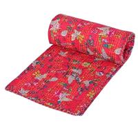 Arprani Trapunte indiane Floreale Stampato Cotone Trapuntato Coperta Indiana Fatto a Mano Copriletto Kantha Lavoro Bohemian Letto Decor Coperta Twin/King/Queen