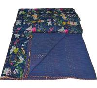 Arprani Trapunte indiane Floreale Stampato Cotone Trapuntato Coperta Indiana Fatto a Mano Copriletto Kantha Lavoro Bohemian Letto Decor Coperta Twin/King/Queen