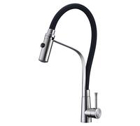Arputhy Miscelatore Cucina Rubinetto Lavello Cucina Estraibile Acciaio Inossidabile Tirare Fuori Rubinetto 360° Girevole Rubinetti Lavello a 2 Getti per Acqua Calda e Fredda