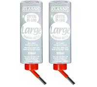 ARQUIVET Abbeveratoio Classic per roditori - Distributore d'acqua per piccoli animali - Abbeveratoio antigoccia per pappagalli, conigli, criceti, porcellini d'India - 600 ml - 25 cm (Confezione da 2)