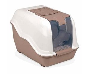 Arquivet Casetta Gatto Netta - 54x39x40 cm - Casa Igienica Chiusa - Sabbia Coperta in Plastica per Gatti - Casetta per Felini di Possibile Uso Esterno