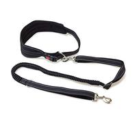 ARQUIVET Cintura con cinghia Canicross - Cinghia per cane per corsa mani libere - Cinghia per cane - Cinghia per cane per vita - Riflettente ed elastica - Taglia M (1,20-1,50 m/25 mm)