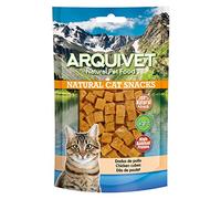 ARQUIVET Cubetti di pollo 50 gr per gatti - Snack 100% naturali per gatti - Prodotto a basso contenuto di grassi, leggero - Natural Cat Snacks