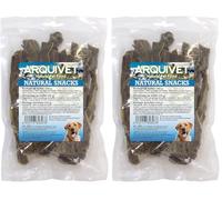 ARQUIVET Esofago di Manzo per Cani - Snack 100% Naturali - Masticabile - Sacchetto 100 gr (Confezione da 2)