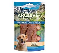ARQUIVET Filetto di anatra - 300 gr - Snack 100% naturali per cani - prelibatezze per cani - Prodotto leggero - Molto ricco di sostanze nutritive