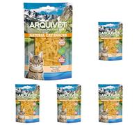 ARQUIVET Filetto di tonno - 50 gr - Snack 100% naturali per gatti - Prodotto a basso contenuto di grassi, leggero - Natural Cat Snacks (Confezione da 5)