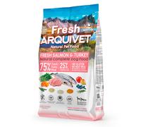 Arquivet Alimento Fresco Con Salmone Fresco E Tacchino Fresco Per
