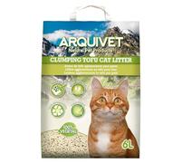 Arquivet Lettiera di tofu per gatti da 6 litri, Agglomerante e assorbente