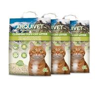 Arquivet Lettiera di tofu per gatti da 6 litri - Pack da 3 unità - Agglomerante e assorbente