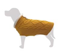 Arquivet Maglione arancione da collo bianco per cani 'Mulhacen' XS, 20 cm, protegge dal freddo, maglione per cani