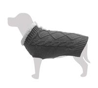 Arquivet Maglione nero con colletto bianco per cani 'Moncayo' L, 35 cm, protegge dal freddo, maglione per cani