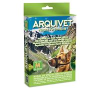 Arquivet Museruola Nylon Taglia M con Fiocco Imbottito per Cani - Passeggiata, addestramento e Protezione - Colore Nero - per Cani Medi - Accessori canini