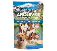ARQUIVET Ossa d'anatra con calcio - 100 gr - Snack 100% naturali per cani - prelibatezze per cani - Prodotto leggero - Molto ricco di sostanze nutritive