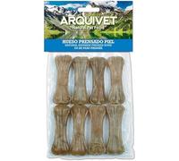 Arquivet, Ossa pressate Pelle, Snack per Cani, 8 cm (Borsa 8 pz)