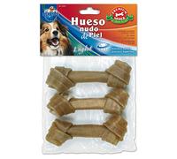 ARQUIVET Osso annodato in pelle bovina - 6 cm - Confezione da 10 unità - Ossa per cani - Snack per cani
