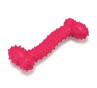 Arquivet Osso giocattolo rosa con plettri per cani 11 cm - Realizzato in termoplastico, giocattoli e accessori canini - Consigliato per cani di piccola razza