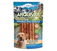 ARQUIVET Pack 12 unità - Twist di anatra arrotolata - 13 cm / 100 g - Snack 100% naturali per cani - prelibatezze per cani - Prodotto leggero - Molto ricco di sostanze nutritive