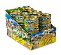 ARQUIVET - Pack 24 unità - Tonno bianco con formaggio in salsa - per gatti - super premium - ingredienti naturali al 100% - Cibo umido per gatti - 80 gr.