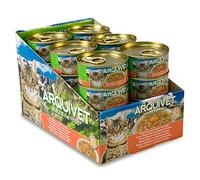 ARQUIVET - Pack 24 unità - Tonno bianco con salmone in salsa - per gatti - super premium - ingredienti naturali al 100% - Cibo umido per gatti - 80 gr.