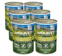 ARQUIVET - Paté di maiale e broccoli 6x400g - Lattine di paté per cani - Tutte le razze - Cibo umido naturale