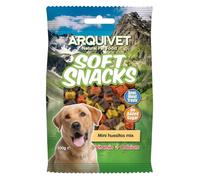 ARQUIVET Soft Snacks - Mini Ossi mix - 100 gr - Snack per cani a forma di osso piccoli - Snack per cani - Alimento complementare