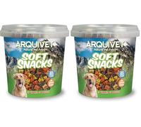 ARQUIVET Soft Snacks - Mini Ossi mix - 800 gr - Snack per cani a forma di osso piccoli - Snack per cani - Alimento complementare (Confezione da 2)