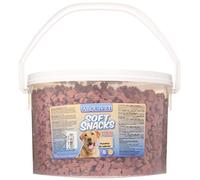 ARQUIVET Soft Snacks - Ossi piccoli di salmone - 4.800 gr - Snack per cani a forma di osso piccoli - Snack per cani - Alimento complementare