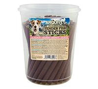 ARQUIVET Tender Meat Sticks - Salmone - 500 g - Bastoncini semi-morbidi per cani - Snack per cani - Aiuto per la cura dei denti